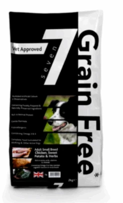 Seven Dog - Adult Small Breed Chicken With Sweet Potato & Herbs Grain Free 2kg