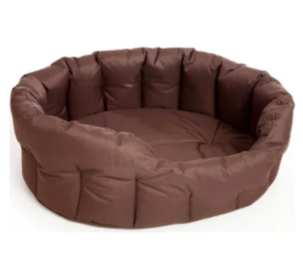 P & L Oval Waterproof Softee Bed Brown 5 3 P & L Oval Waterproof Softee Bed Brown 5