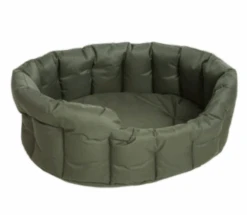 P & L Oval Waterproof Softee Bed Green 6