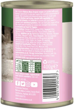 Natures Menu Dog - Original Puppy Cans Junior Chicken & Turkey 12x400g -Pet Supplies Store 0016718 natures menu dog original puppy cans junior chicken turkey 12x400g