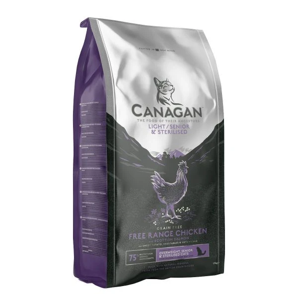 Canagan Cat - Light / Senior & Sterilised Free Range Chicken With Scottish Salmon 1.5kg 3 Canagan Cat - Light / Senior & Sterilised Free Range Chicken With Scottish Salmon 1.5kg