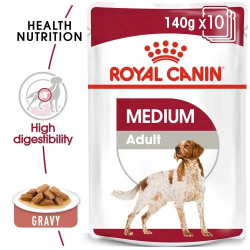 Royal Canin Dog - Pouch Box Medium 10x140g 4 Royal Canin Dog - Pouch Box Medium 10x140g - Image 2