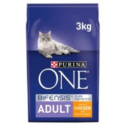 Purina ONE Adult Chicken And Whole Grains Dry Cat Food 3kg