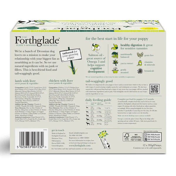 Forthglade Puppy - Complete Grain Free Variety 12x395g 4 Forthglade Puppy - Complete Grain Free Variety 12x395g - Image 2