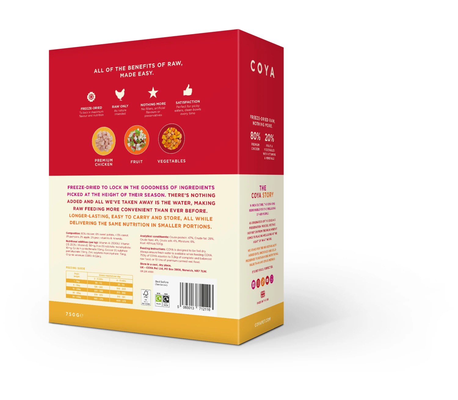 Coya Puppy Dog Freeze Dried Chicken 750g 4 Coya Puppy Dog Freeze Dried Chicken 750g - Image 2